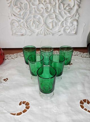 Ensemble de 6 verres à liqueur Vert Suède LUMINARC
