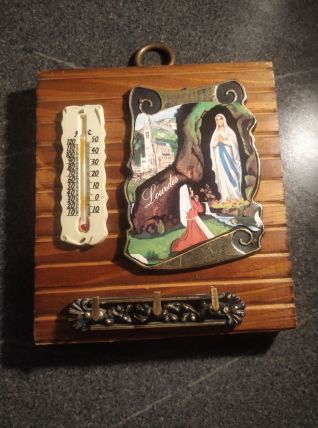 Cadre souvenir Notre Dame de Lourdes, vintage années 50