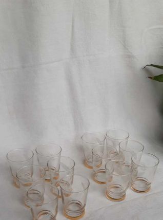 2 lots de 6 verres vintage