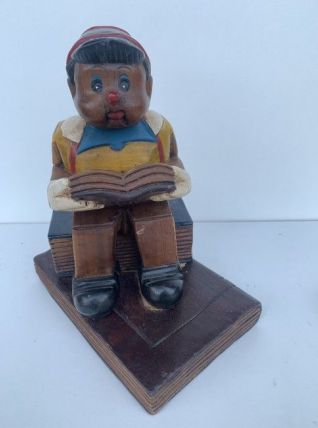 Pinocchio en bois artisanal ancien