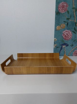 Plateau en bois courbé style scandinave