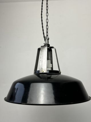 ANCIENNE SUSPENSION INDUSTRIELLE EMAILLEE MAZDA 34,5 CM 