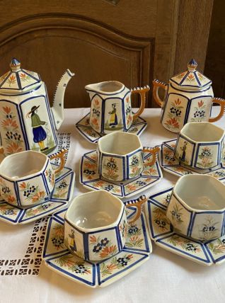 Service à thé ou à chocolat Henriot Quimper