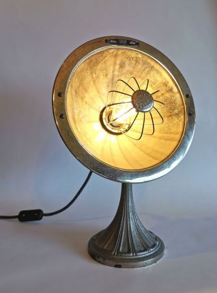 Lampe industrielle vintage ronde orientable métal Soleil