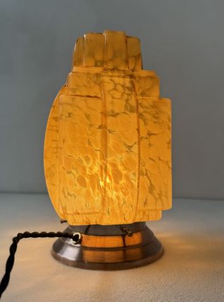 ANCIENNE LAMPE A POSER SKYSCRAPER ART-DECO