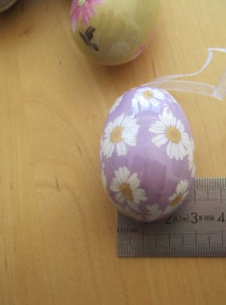 6 petits décorations de Pâques 6 œufs