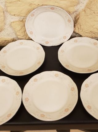 6 assiettes à dessert porcelaine Bavaria