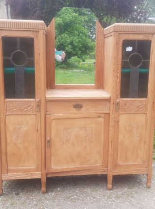 Armoire / vitrine avec miroir Art déco