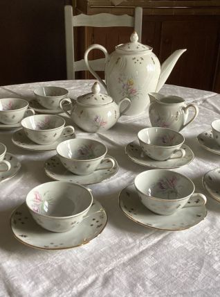 Service à café porcelaine de luxe Limoges ADP