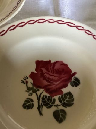 11 assiettes creuse modèle Germaine Badonviller 