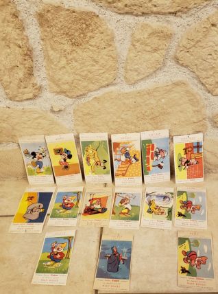 13 cartes savon Cadum Walt disney + 2 offertes