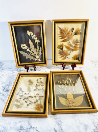 Lot de 4 cadres en bois , Atelier de Chantoiseau.