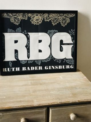 Extrait affiche cinéma encadrée RBG Ruth Bader Ginsburg