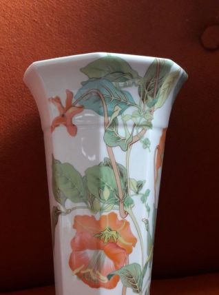 Vase vintage en porcelaine de Limoges 