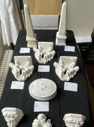 Angelots et pièces de décoration diverses (1)