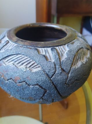 vase boule art brésilien Oyapock