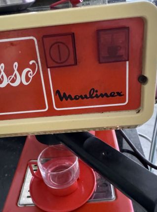 Cafetière expresso MOULiNEX déco années 70 1970 +1 tasse 