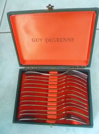 coffret 12 fourchettes a dessert Guy Degrenne