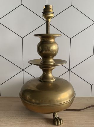 Pied de lampe en laiton - vintage