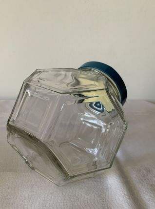 Bocal en verre avec bouchon Bakélite 13 faces 