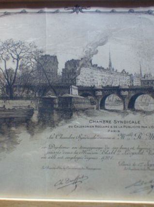 diplome de bons et loyaux service 1931