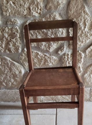 Chaise écolier en bois massif