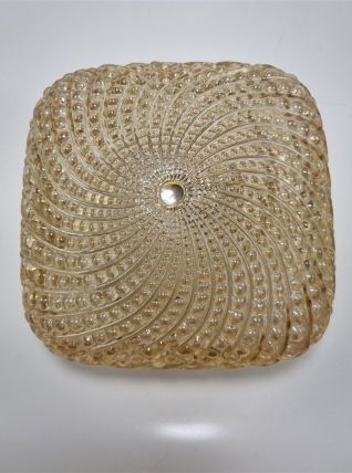 Plafonnier verre irisé