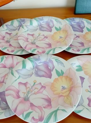 Service à dessert grès ligne hôtesse