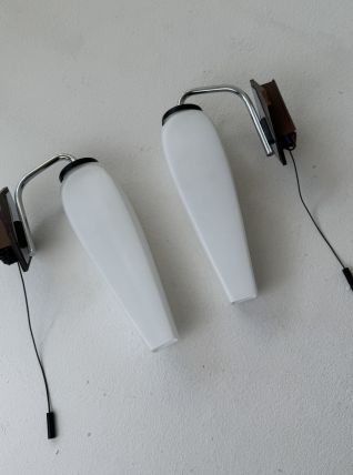 PAIRE D’ANCIENNES APPLIQUES SCANDINAVES VINTAGE