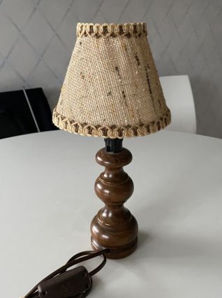 Lampe de chevet en bois