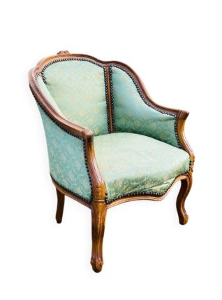 Bergère Style Louis XV en merisier massif époque début XXe