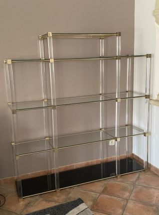 Etagère ou bibliothèque Roche Bobois. 1970. 170x160x45.