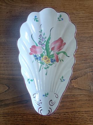 Ravier coquille style Louis XV en porcelaine KG Luneville