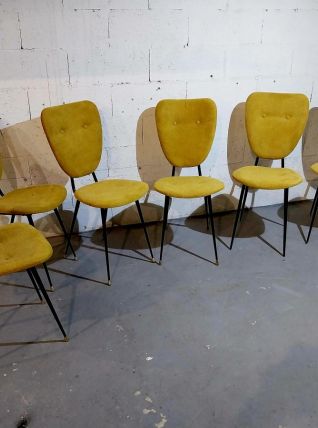 Belle série de six chaises 1950