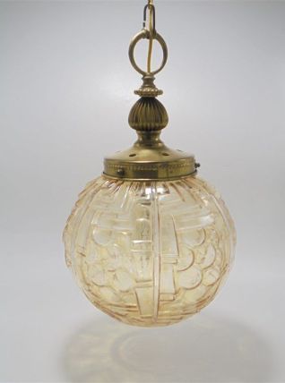 Suspension globe irisé