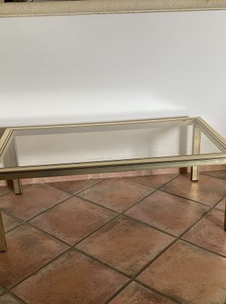 Table basse Hollywood Regency. 1970. 100x52