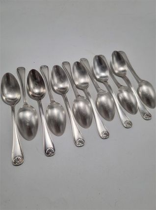 Petites cuillères en métal argenté
