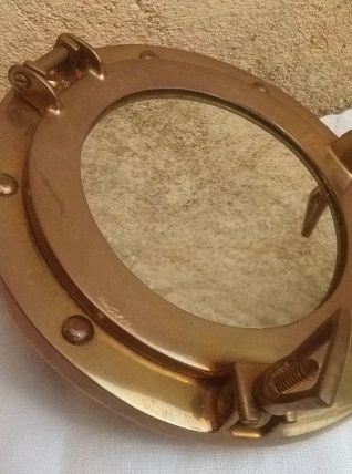 miroir, hublot en laiton