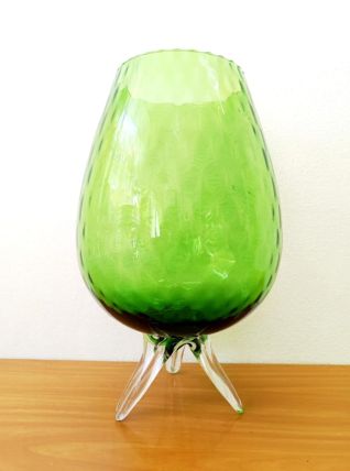 Photophore en verre d’Empoli vert