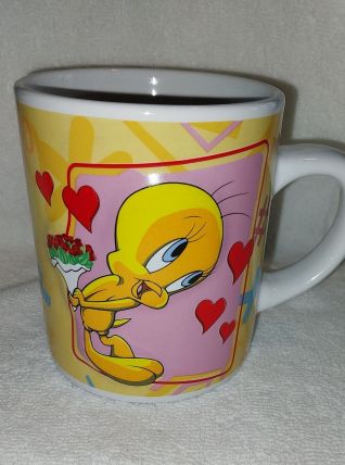 grand Mug Tasse Titi en relief cœur amoureux Warner Bros
