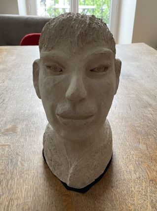 Tête en plâtre