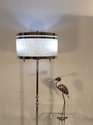 Magnifique lampadaire Italien 70’s chromé 3 feux 