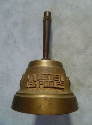 cloche  de table en laiton Villedieu , vintage