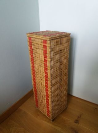 Huche à pain en rotin osier