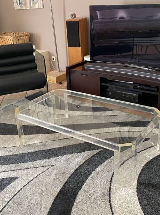 Table basse ATHENA par David LANGE. 1970. 120x70.