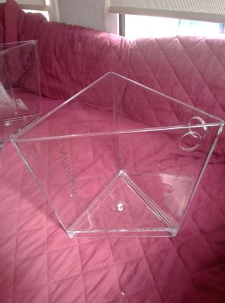 Lot de 3 seaux a champagne plexiglas