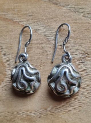 Pendants d'oreilles en argent