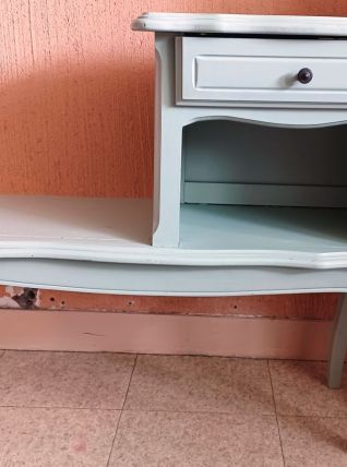 TABLE TELEPHONE (OU MEUBLE TELEPHONE) VINTAGE, EN BOIS