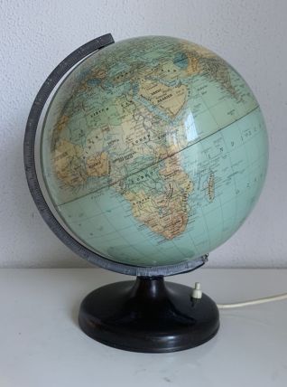 Globe vintage 1960 terrestre lampe Süd-west verlag Munchen  