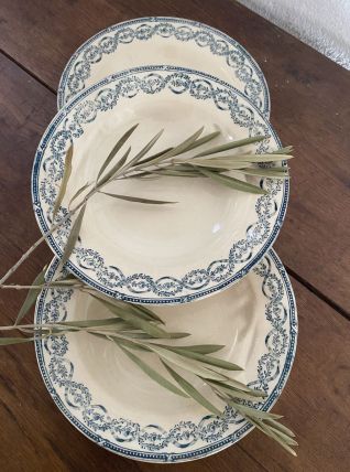 Assiettes creuses terre de fer Salins modele Provence.